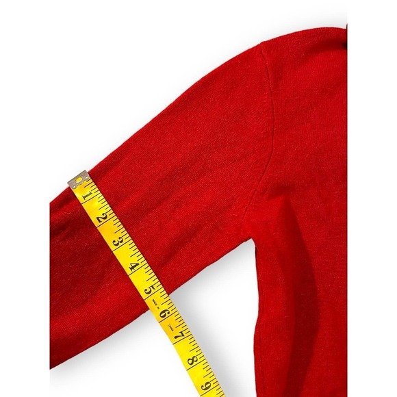 Sofie 100% Cashmere Turtle Neck Stretch Pullover Sweater Women's Red M - Picture 13 of 14